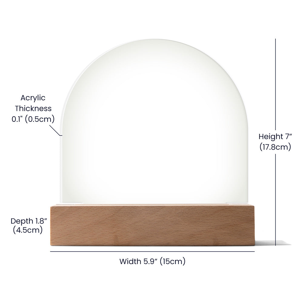Dome Acrylic Plaque
